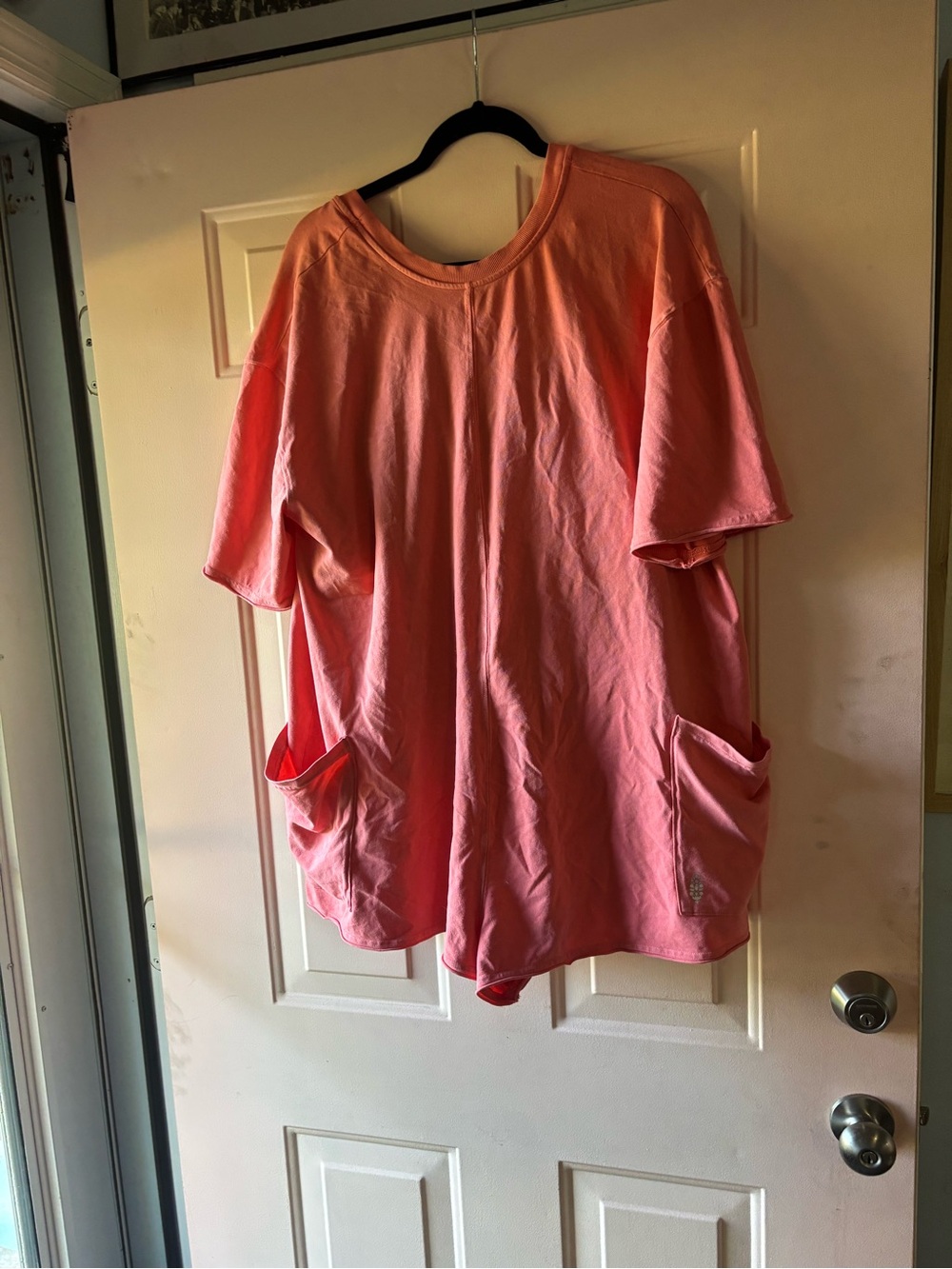 FP Movement by Free People Coral Pink V-Neck Romper - Picture 2 of 4